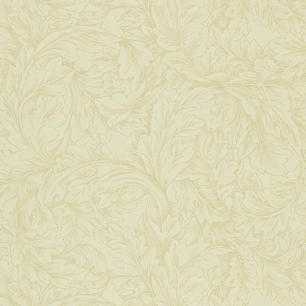 Acanthus Wallpaper 210404 by Morris & Co in Parchment Hemp Beige